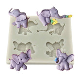 Molde Silicona Elefantes Baby